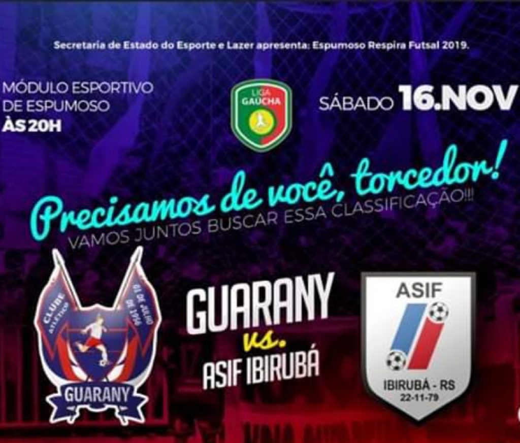 É hoje! GUARANY/COTRIEL enfrenta ASIF no módulo esportivo em Espumoso