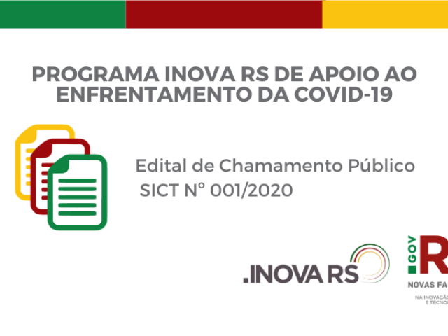 Governo lança edital de R$ 1,2 milhão para apoiar projetos contra a Covid-19