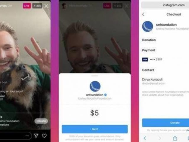 Facebook e Instagram permitirão arrecadar fundos durante lives