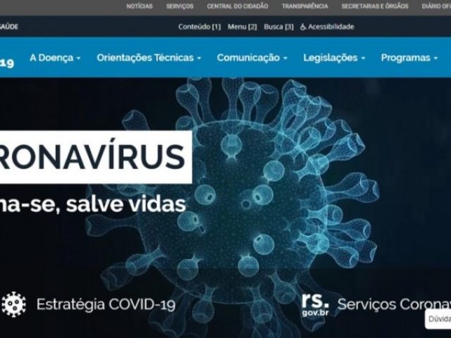 Novo site reúne informações sobre coronavírus no RS