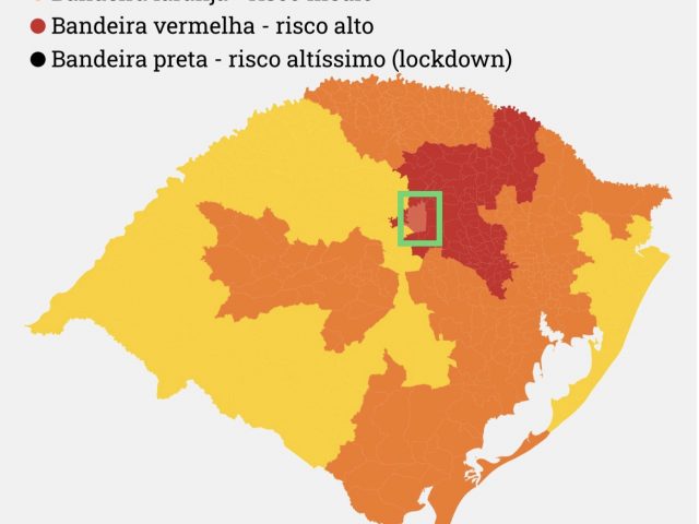 Região de Espumoso recebe bandeira vermelha na classificação risco do COVID