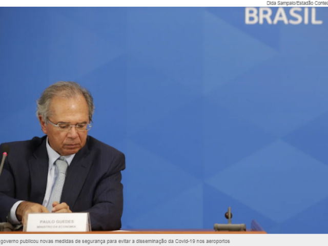 Para salvar setor, governo será ‘sócio’ de empresas aéreas, diz Guedes