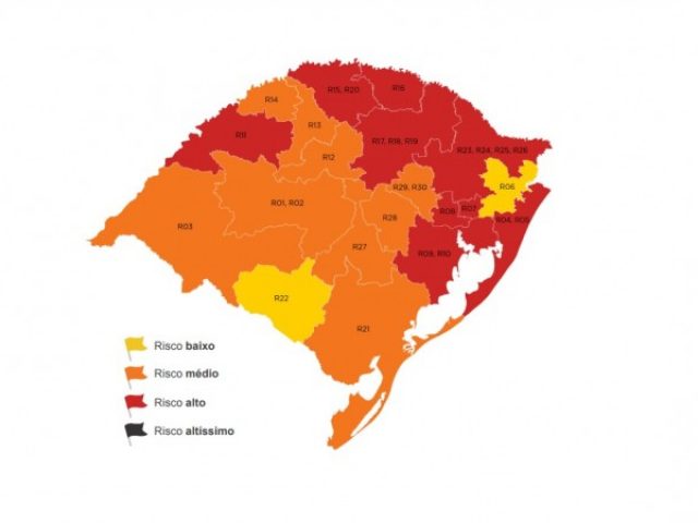 Região de Passo Fundo é uma das nove que estão na bandeira vermelha