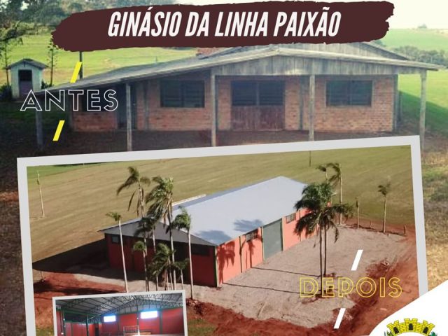 Campos Borges: Inaugurado o Ginásio da comunidade de Linha Paixão