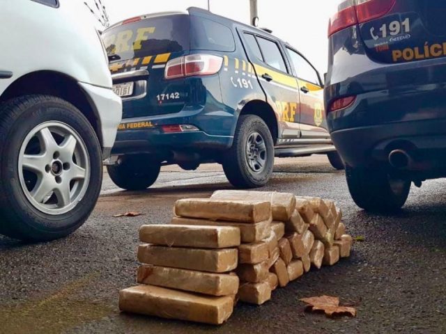 PRF apreende 26 quilos de maconha em Passo Fundo e prende traficante pela quarta vez