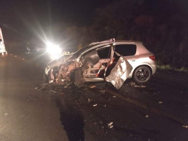 Grave acidente na RS 153 entre Passo Fundo e Ernestina mata três pessoas