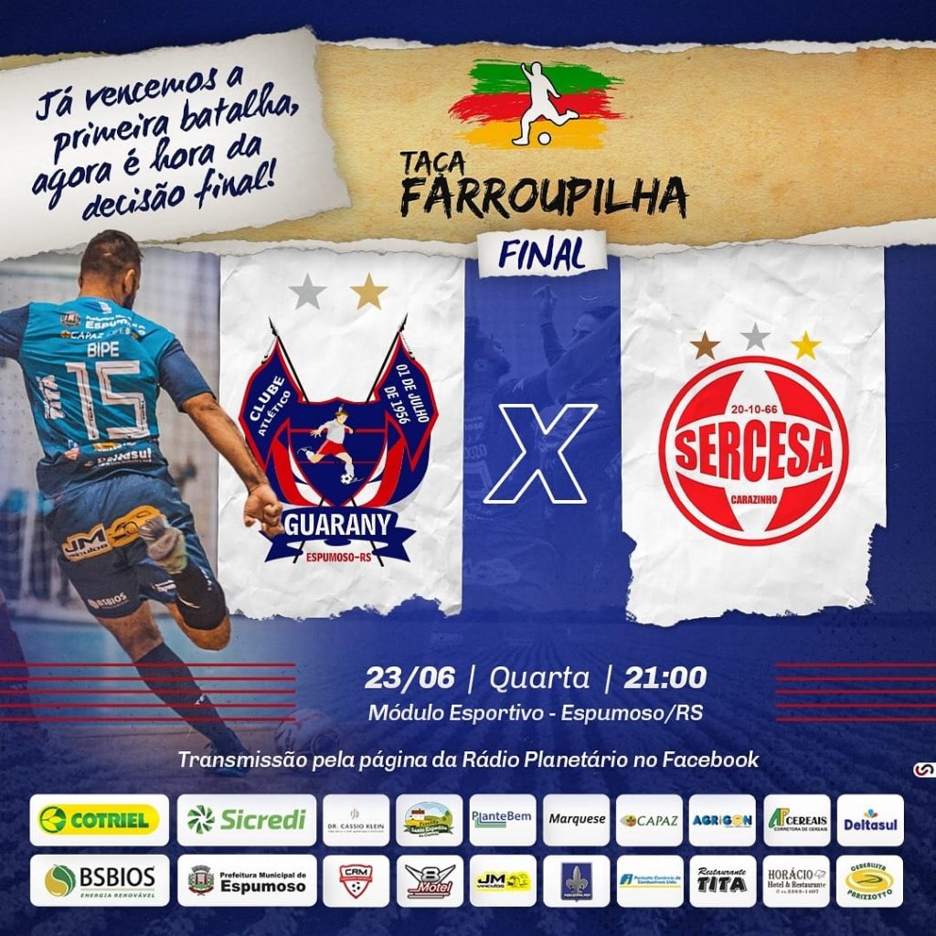Guarany/Cotriel/Sicredi e Sercesa decidem nesta quarta-feira campeão da Taça Farroupilha Planalto