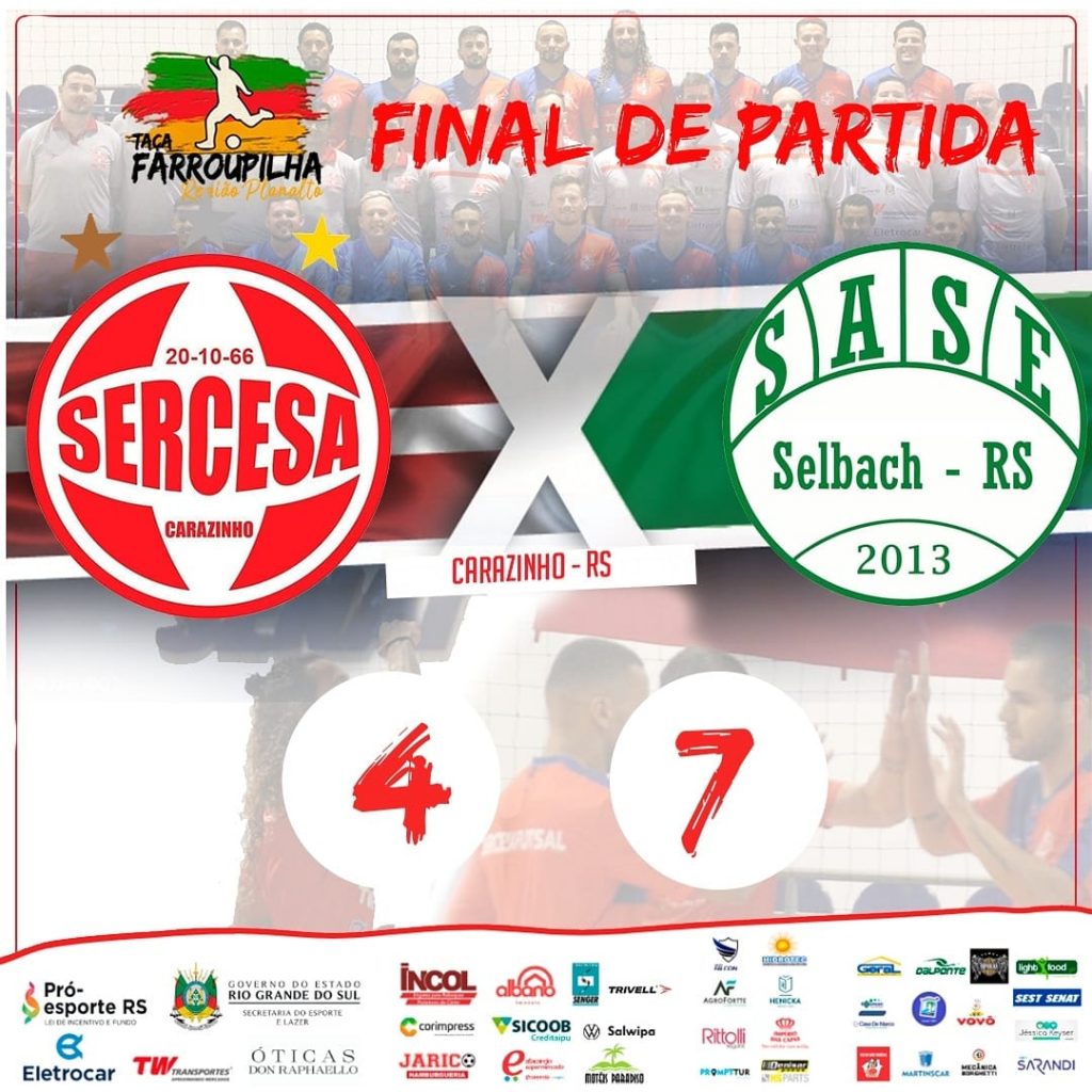 Sase derrota Sercesa fora de casa no primeiro jogo da da Taça Farroupilha Planalto