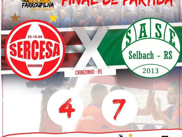 Sase derrota Sercesa fora de casa no primeiro jogo da da Taça Farroupilha Planalto
