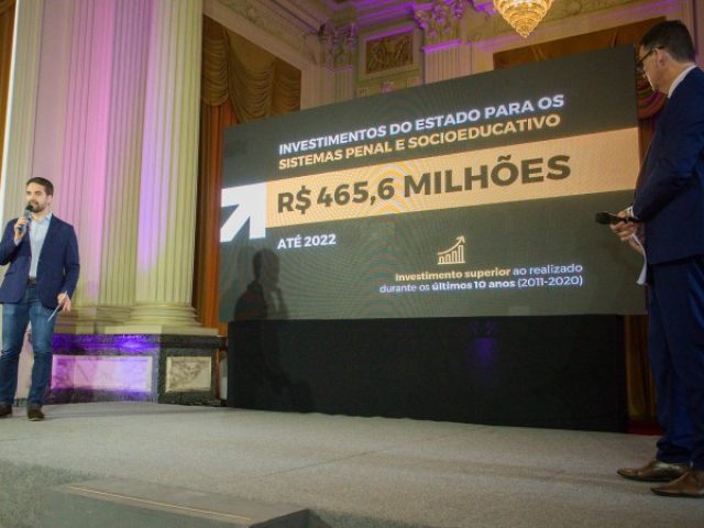 Avançar nos Sistemas Penal e Socioeducativo: governo do Estado anuncia R$ 465,6 milhões para investimentos