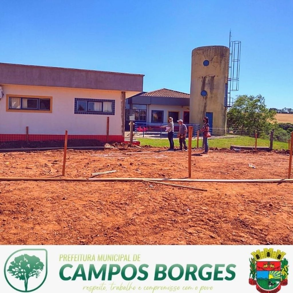 Escola municipal de educação infantil Toca dos Tocos de Campos Borges inicia obra de ampliação