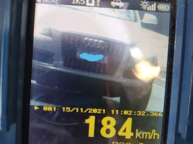 Audi é flagrado a 184 km/h em Selbach