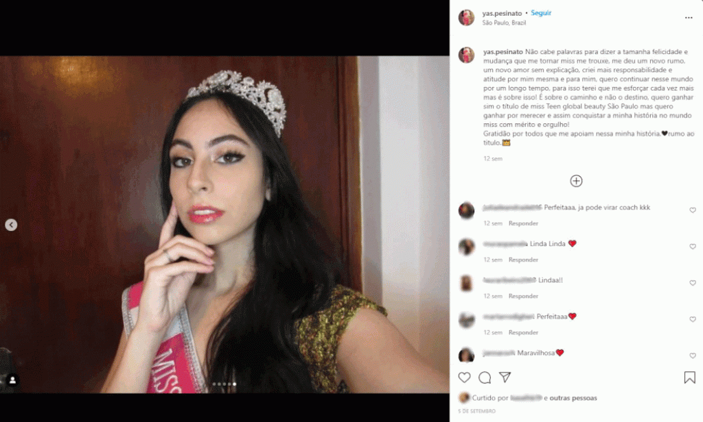 Miss teen de SP que desapareceu na véspera de concurso de beleza é encontrada em Passo Fundo