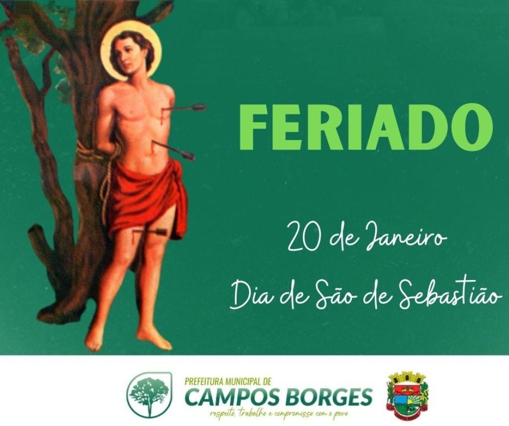 Feriado de São Sebastião é comemorado hoje em Campos Borges