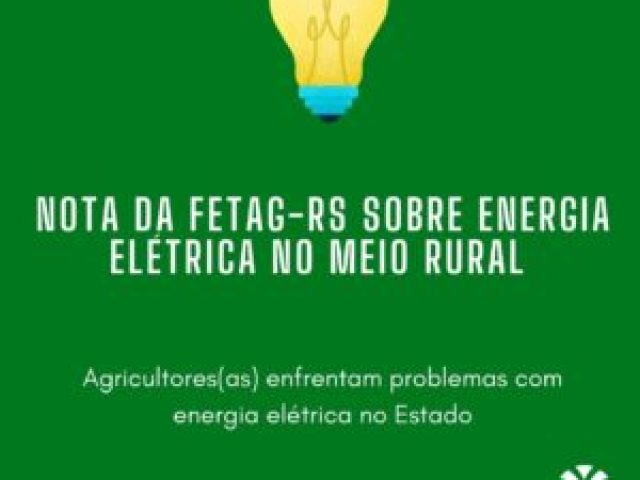 Agricultores(as) enfrentam problemas com energia elétrica no Estado