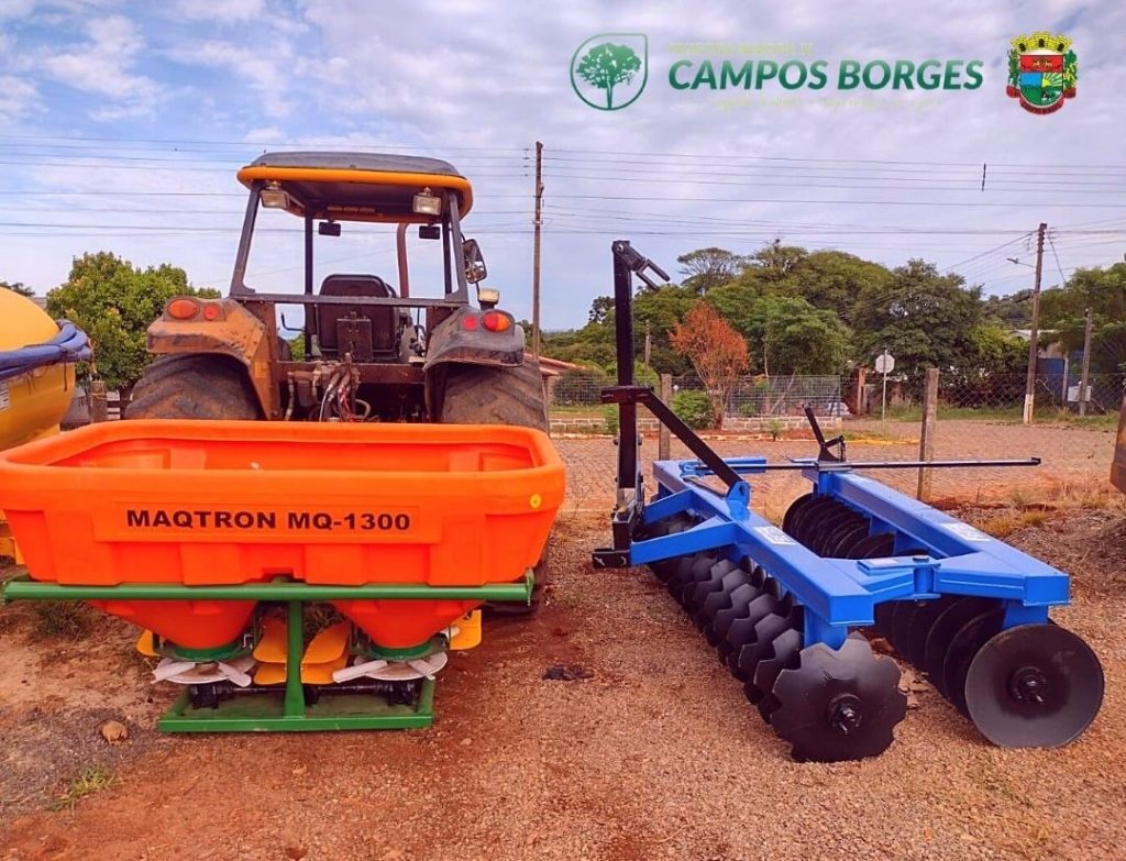 Secretaria da agricultura de Campos Borges adquire novos implementos para patrulha agrícola