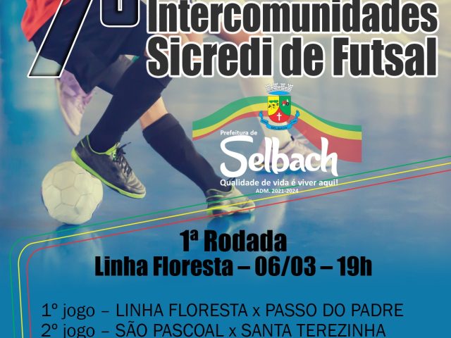 7º Campeonato Municipal Intercomunidades Sicredi de Futsal inicia neste domingo