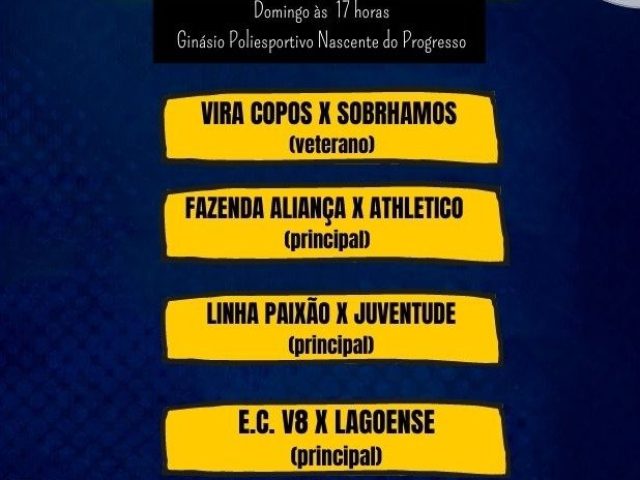 Campeonato municipal de futsal de Campos Borges terá início neste domingo