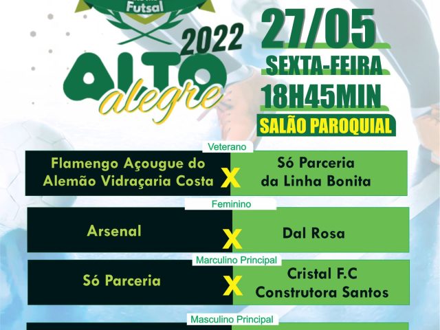 Hoje tem mais uma rodada do campeonato municipal de Alto Alegre