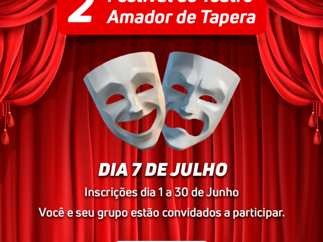 Tapera realiza 2° Festival de Teatro Amador