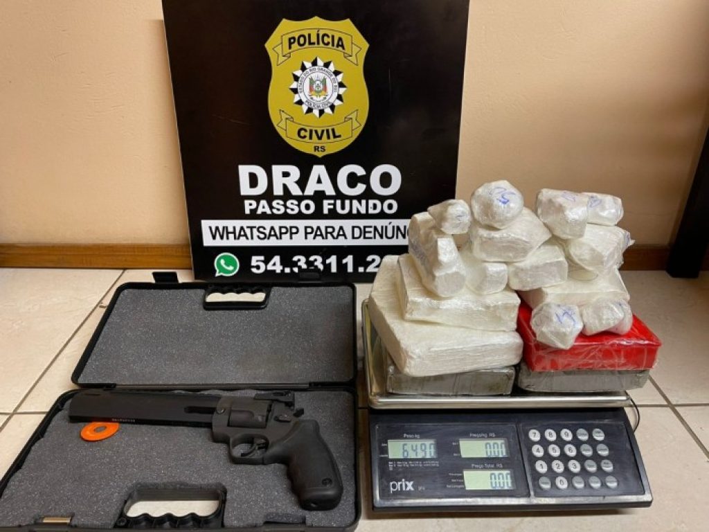 Polícia Civil realiza a maior apreensão de cocaína do ano em Passo Fundo