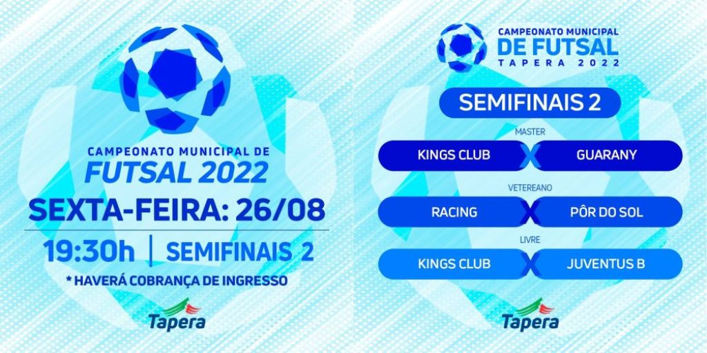 Municipal de Futsal de Tapera será retomado nesta sexta-feira