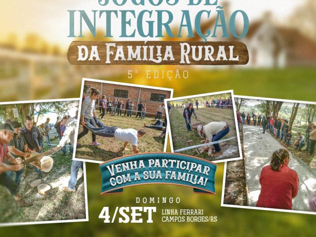 5ª Edição dos Jogos de Integração da Família Rural acontecerá em Campos Borges