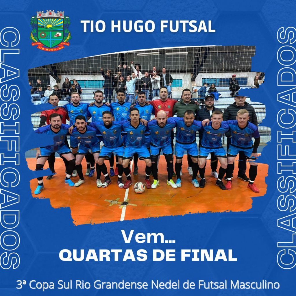 Tio Hugo Futsal bate o FC Santos em Três de Maio e garante a classificação para as quartas de finais da 3ª Copa Sul Rio Grandense Nedel de Futsal Masculino