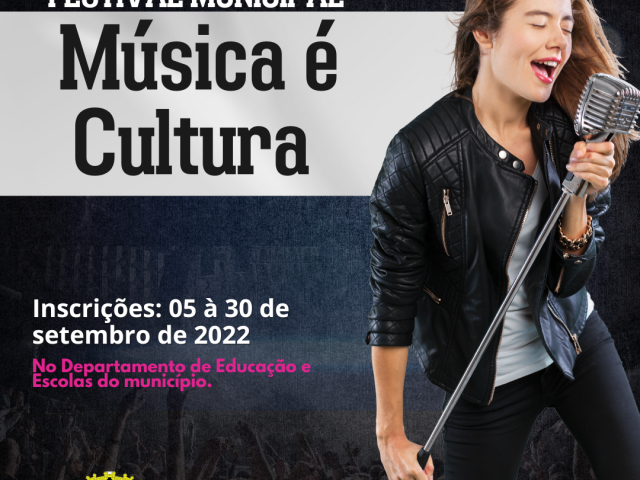 Quinze de Novembro: abertas as inscrições para o Festival Municipal Música é Cultura