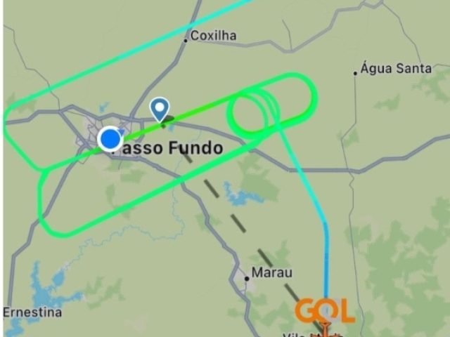 Avião da Gol não consegue pousar em Passo Fundo e segue para Porto Alegre