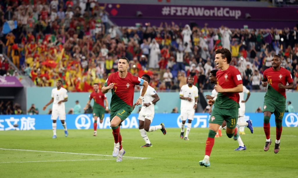 Com gol histÃ³rico de Cristiano Ronaldo, Portugal supera Gana por 3 a 2