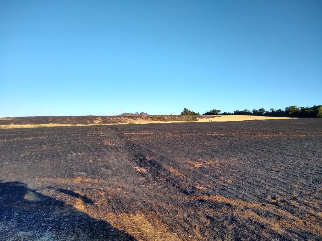 Corpo de Bombeiros orienta produtores rurais para minimizar efeitos de incêndio nas lavouras