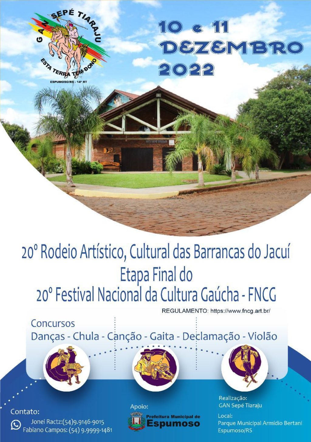 Vem aí o 20º Rodeio Artístico e Cultural das Barrancas do Jacuí