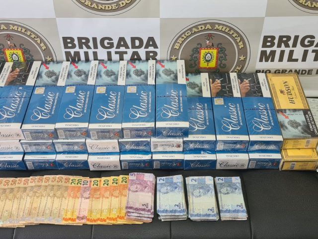 Brigada Militar apreende cigarro contrabandeado em Espumoso