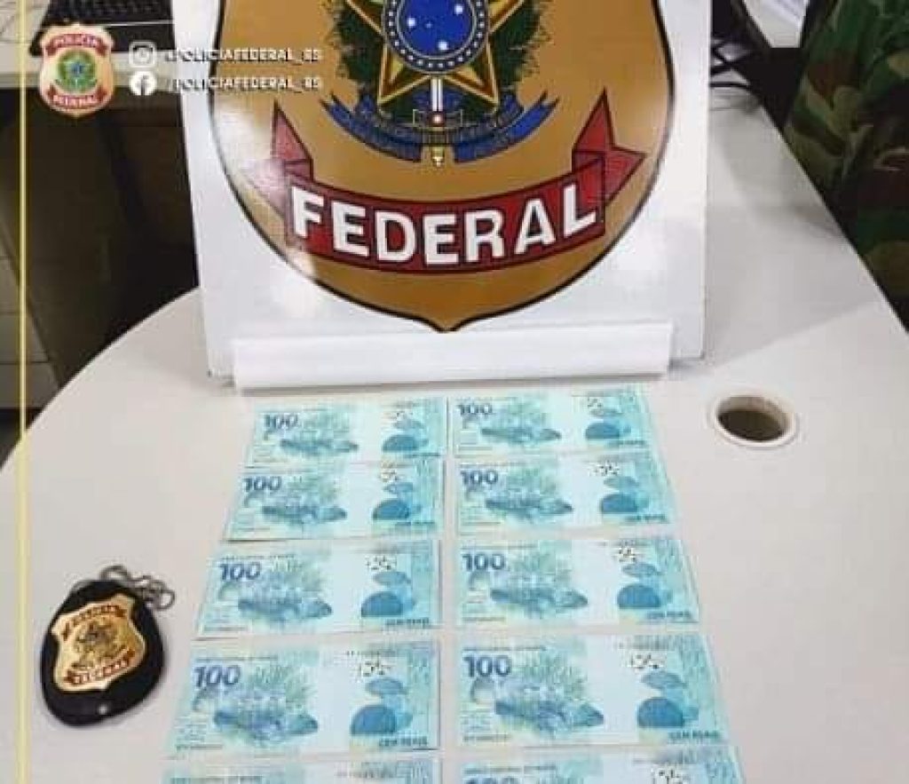 Polícia Federal apreende mil reais em cédulas falsas em Lagoa Vermelha