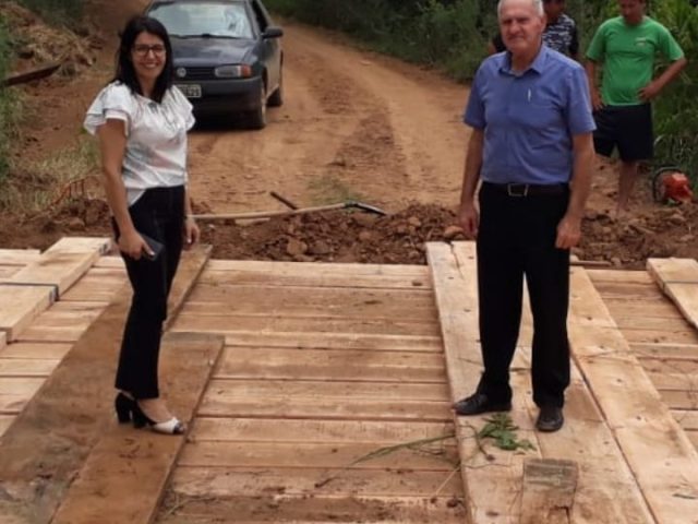 Parceria entre administração de Campos Borges e de Alto alegre realiza recuperação de ponte na divisa dos municípios