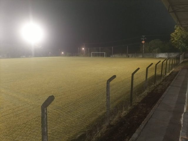 Campo de futebol do estádio Fioravante Pagnussatti em Alto Alegre recebeu iluminação