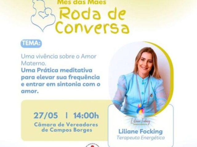 Procuradoria da Mulher de Campos Borges promove roda de conversa neste sábado (27)