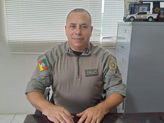 Tenente da Brigada Militar de Espumoso discute as últimas ocorrências